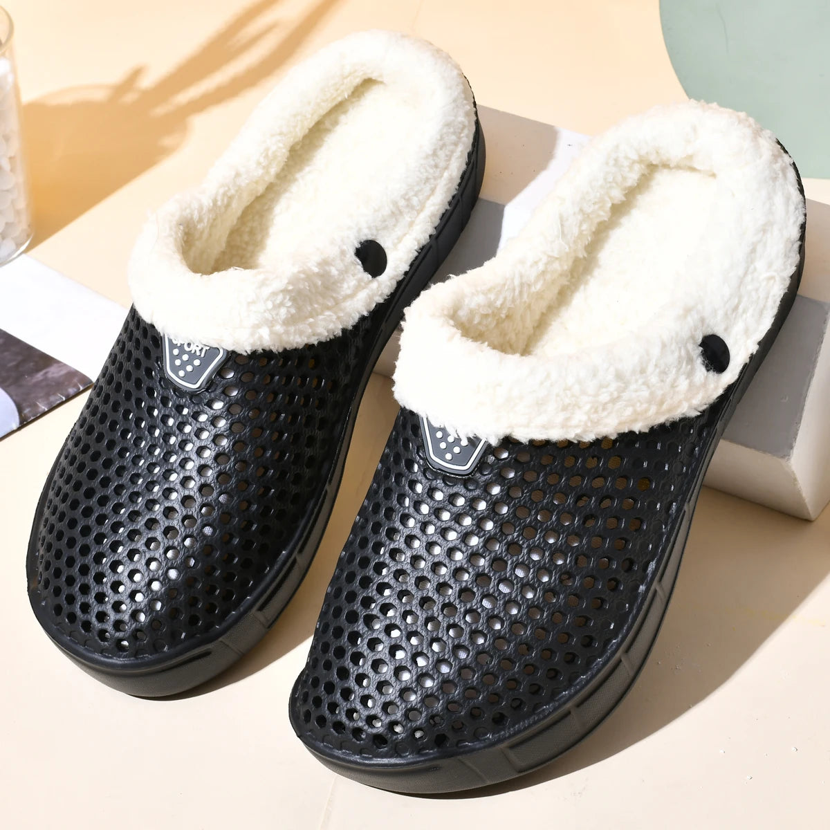 Jo Unisex Plush-Lined Winter Clogs