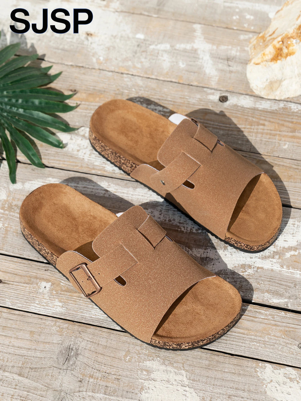 Jo Refined Double-Strap Slides