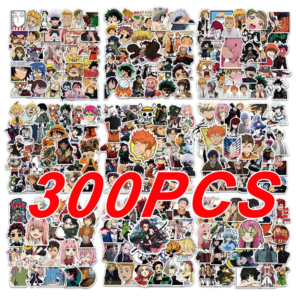 Jo Anime Fan Collection: 300-Piece Ultimate Sticker Set