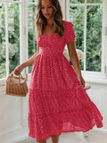 Jo Sweet Summer Puff Sleeve Long Dress