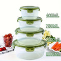 Vibrant 8-Piece Food Storage Set! Microwave-Safe Purple & Green Containers - Perfect for Meal Prep, Picnics & Fresh Storage.
