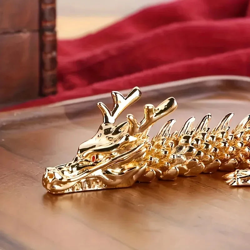 Jo Signature Golden Dragon Sculpture
