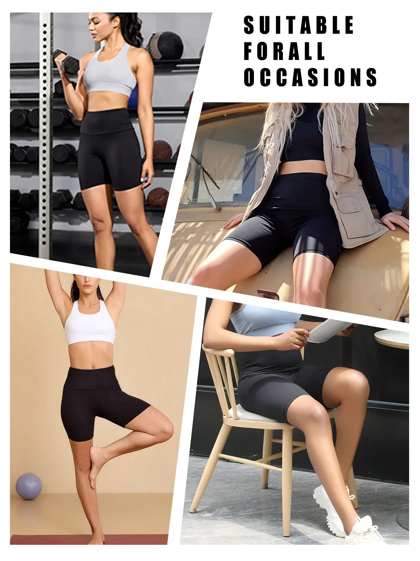 Women's High Waisted Biker Shorts Super Soft
