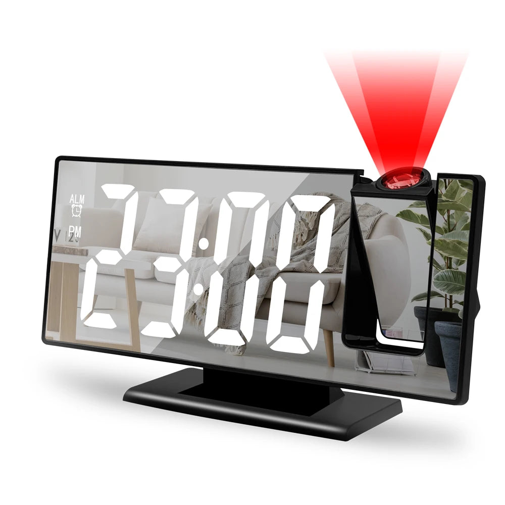 The Modern 180° Time & Temp Projector