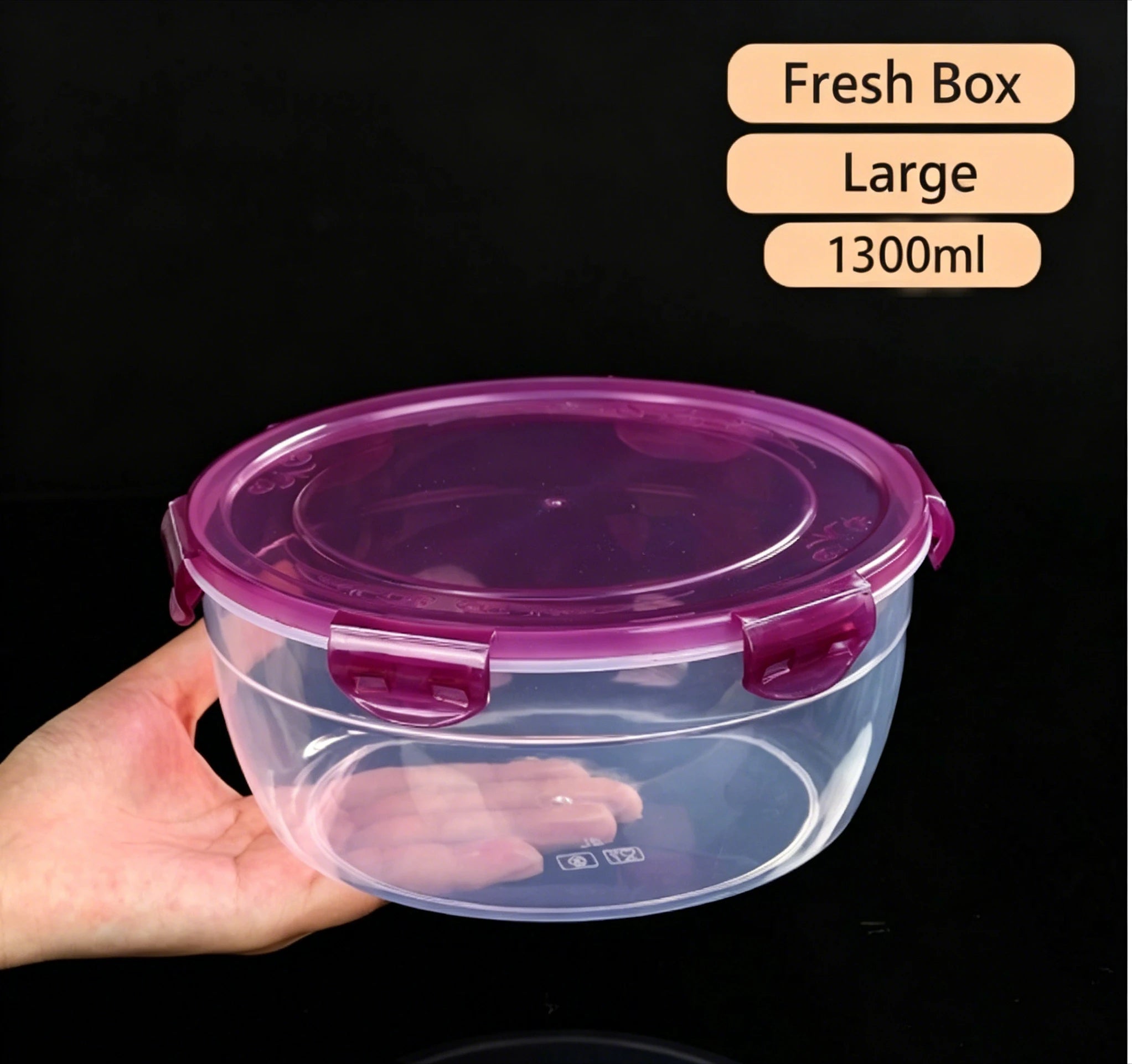 8pcs/set (4 Containers+4 Sealed Lids)