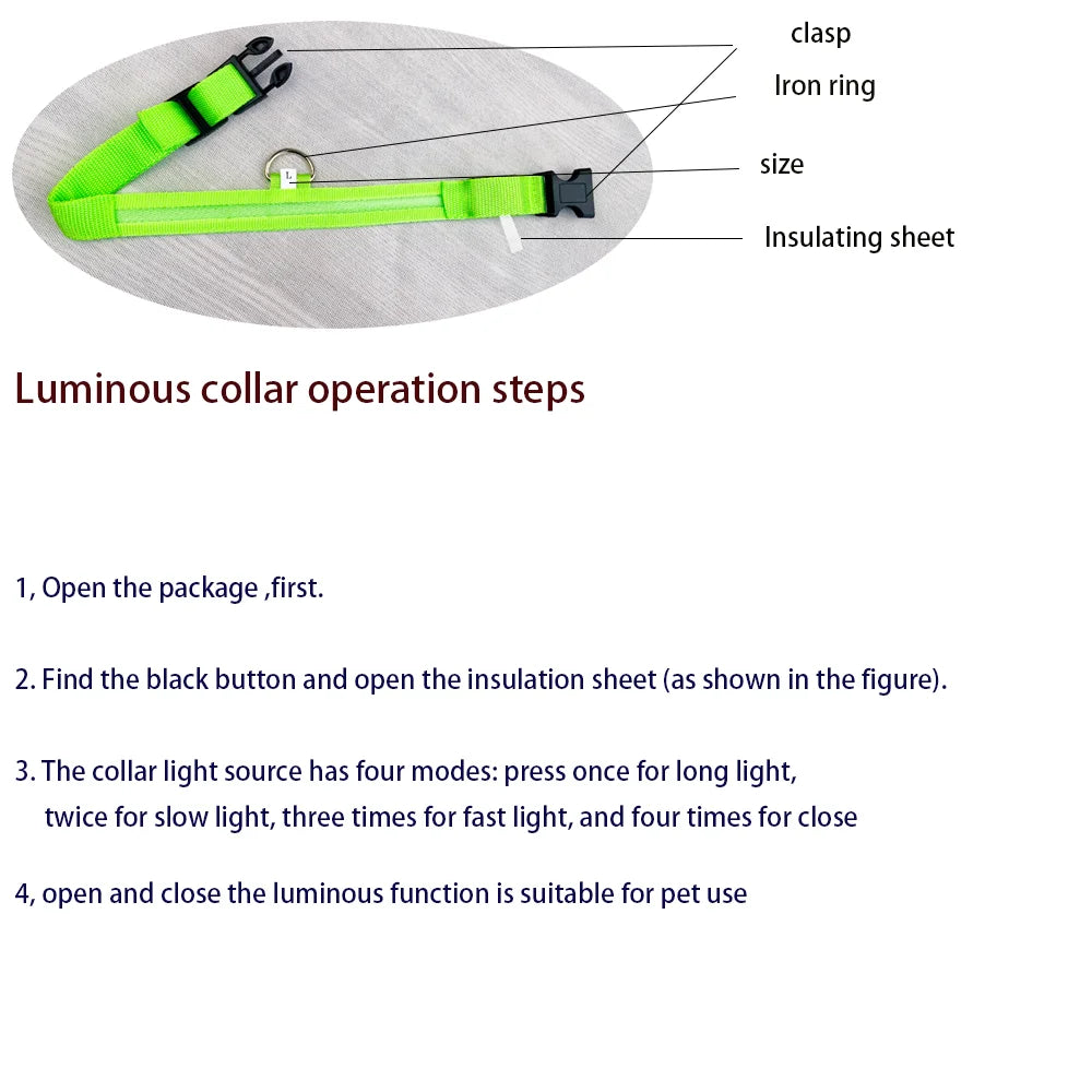Jo GlowGuard LED Safety Collar
