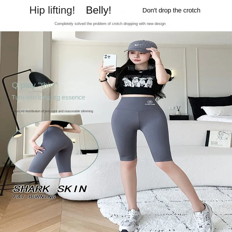 Jo High-Waist Seamless Lifting Yoga Shorts