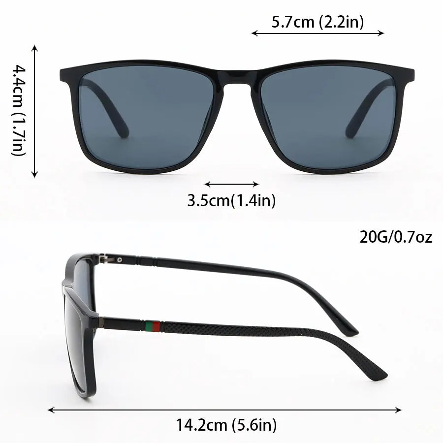 Jo Modern Lightweight Square Sunglasses for Men