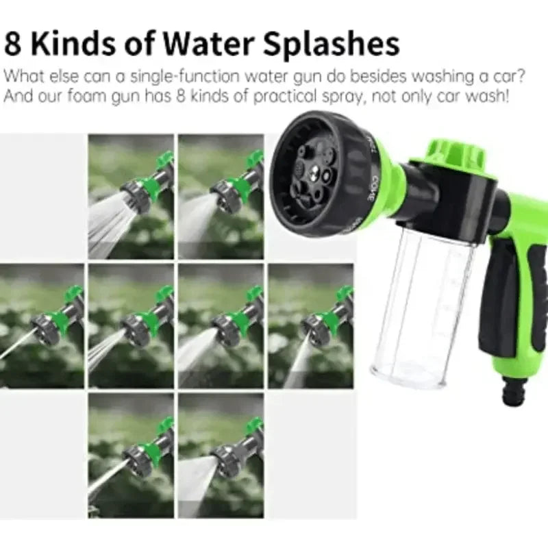 Pressure Hose Nozzle Foam Gun 8 In 1 Jet Spray Gun Soap Dispenser Garden Watering Horse Dog Animal Car Washing Tool Dropshipping