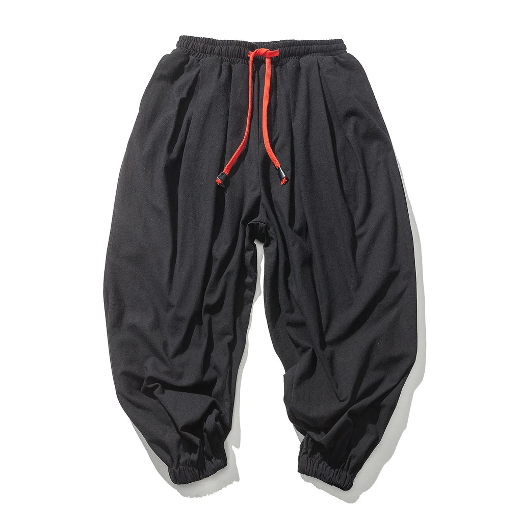 Jo Casual Loose-Fit Linen Harem Pants