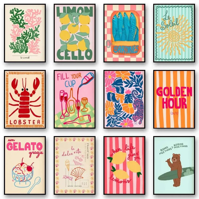 Jo Tropical Preppy Art Collection
