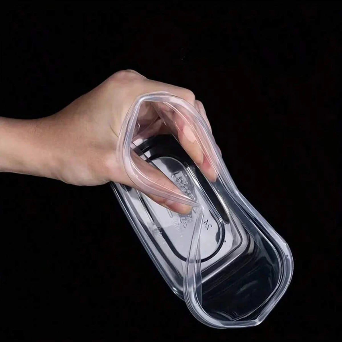 Stackable & Reusable Transparent Rectangular Food Storage Containers with Lids - Microwave, Refrigerator, and Freezer Safe