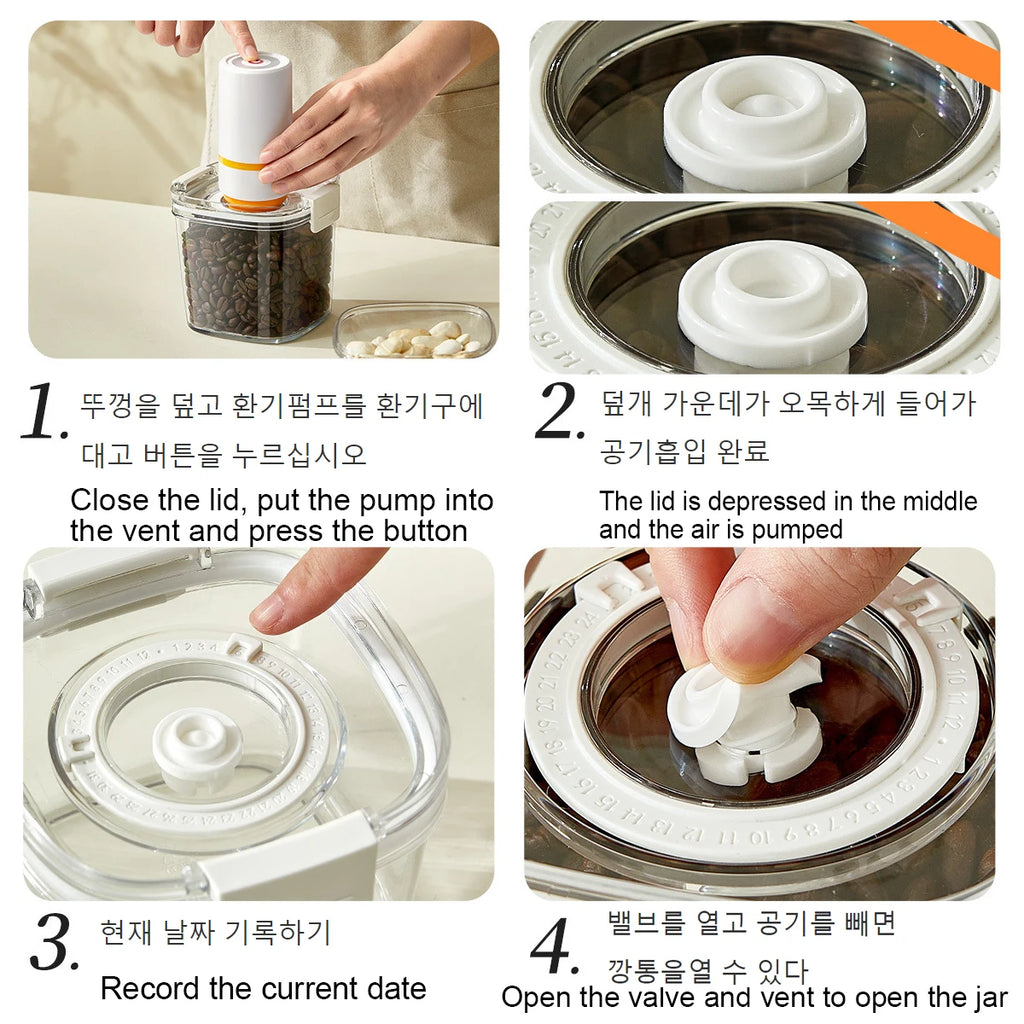 Jo FreshSeal Vacuum Kitchen Canister