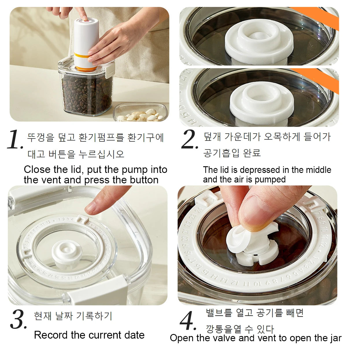 Jo FreshSeal Vacuum Kitchen Canister