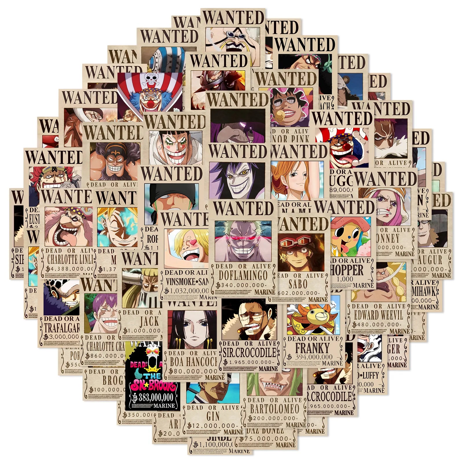 Jo Premium One Piece Wanted Sticker Gallery