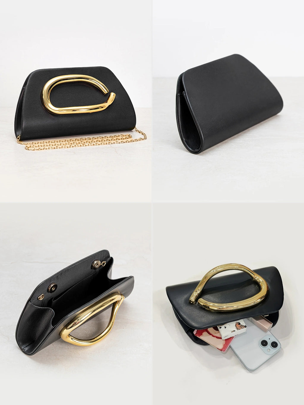 Jo Refined Gold-Accent Satchel
