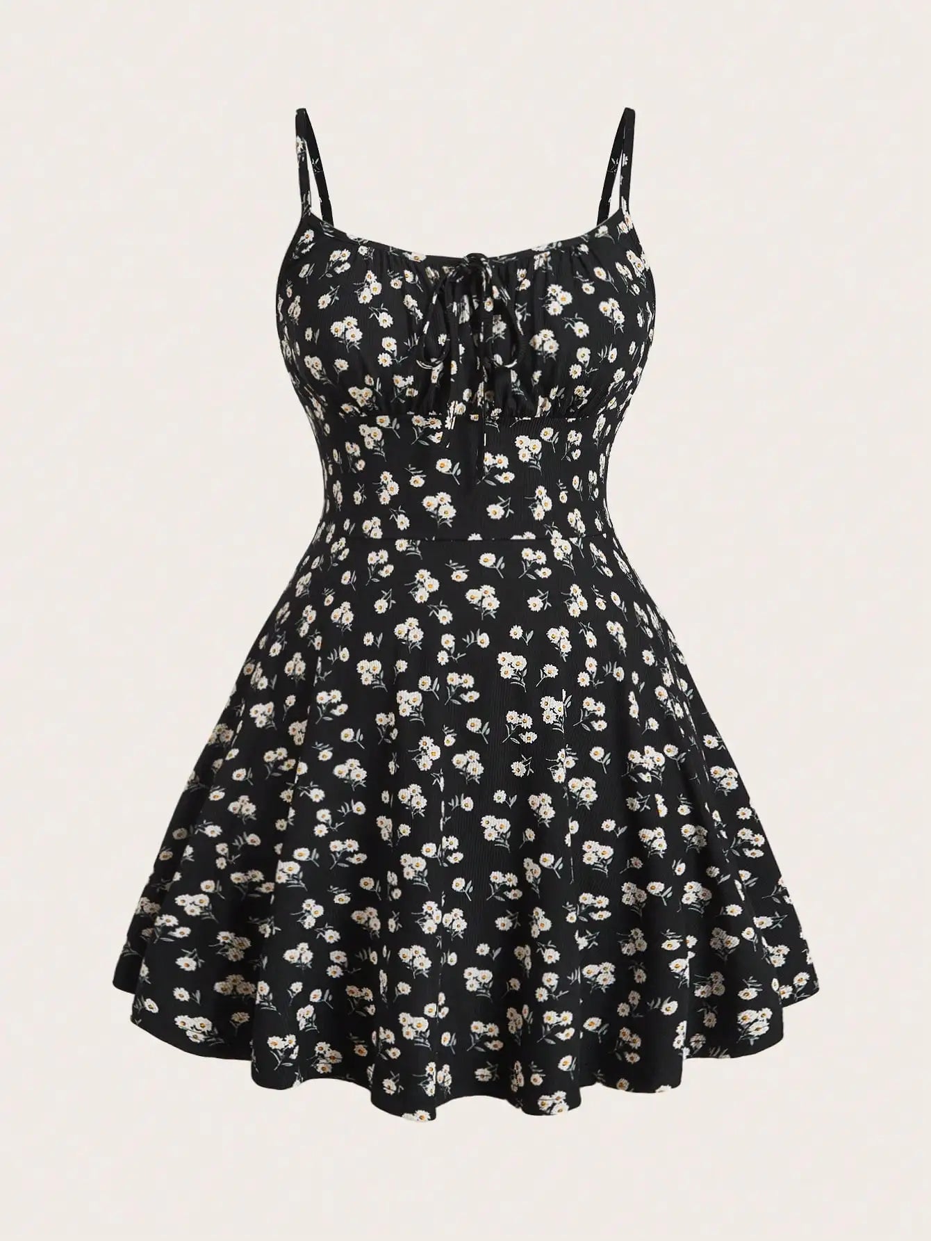 Jo floral elegant sleeveless thin strap camisole dress