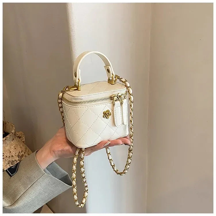 JO Mini Designer-Style Quilted Square Handbag