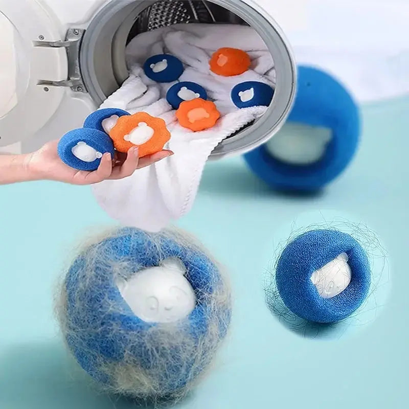 Jo 1-5pcs Pet Hair Remover Reusable Ball Laundry Washing Machine Filter Wool Sticker Cat Hair Remover Pet Fur Lint Catcher Home