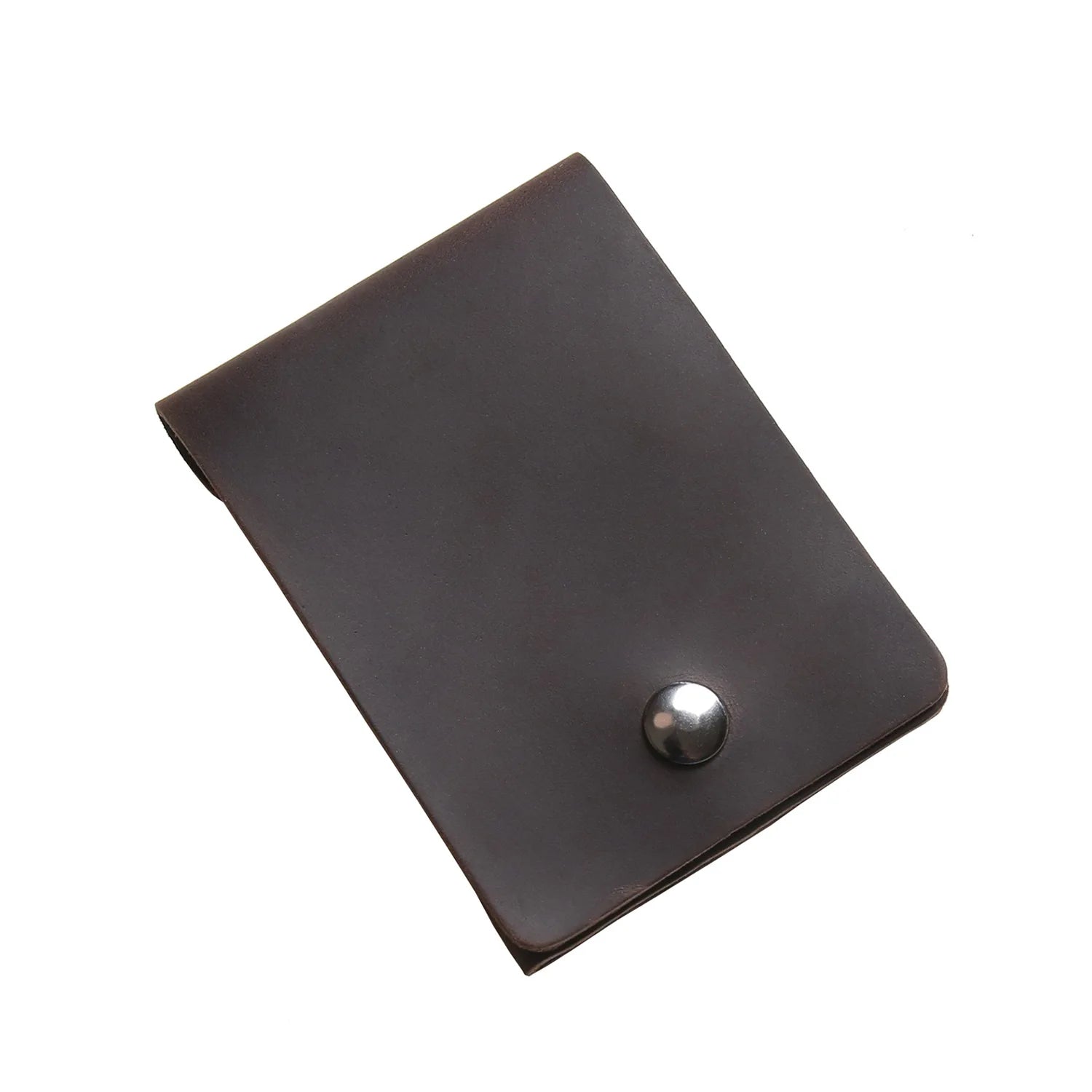 Handmade Vintage Short Wallet Ultra-Thin Portable Leather Multi-Function Card Holder Simple Design Top Layer Cowhide Wallet
