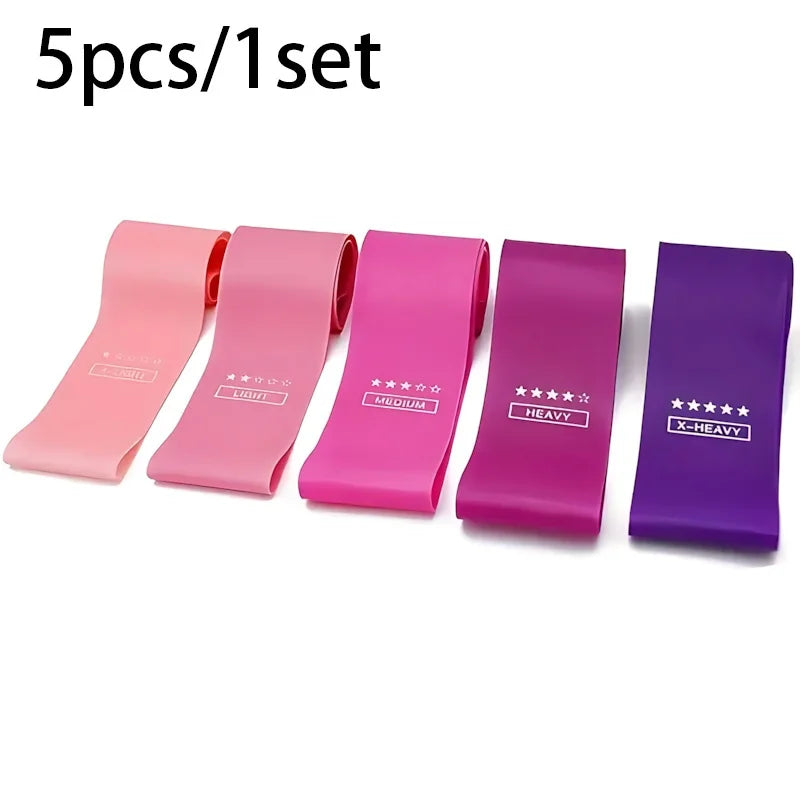 5 Piece Exercise Resistance Bands,