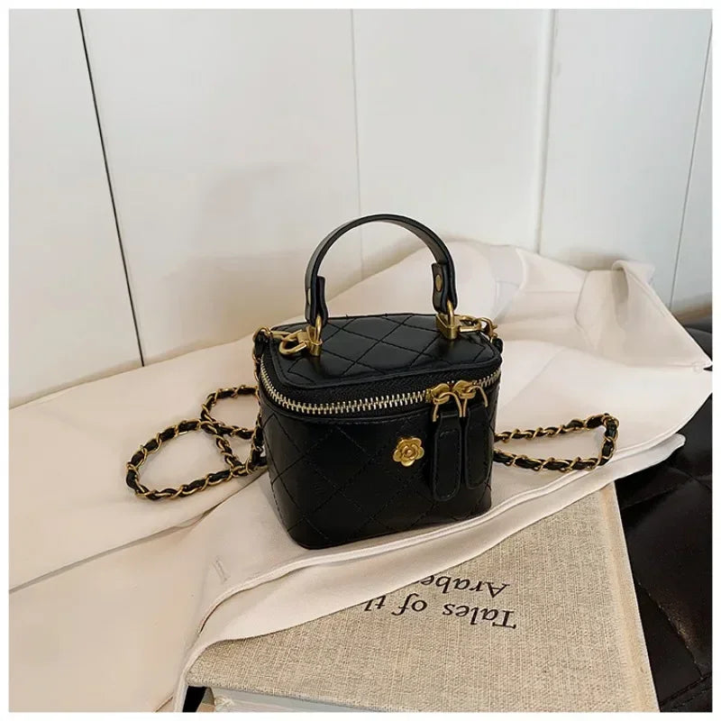 JO Mini Designer-Style Quilted Square Handbag