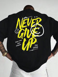 Urban Letter Print Loose Street Tee