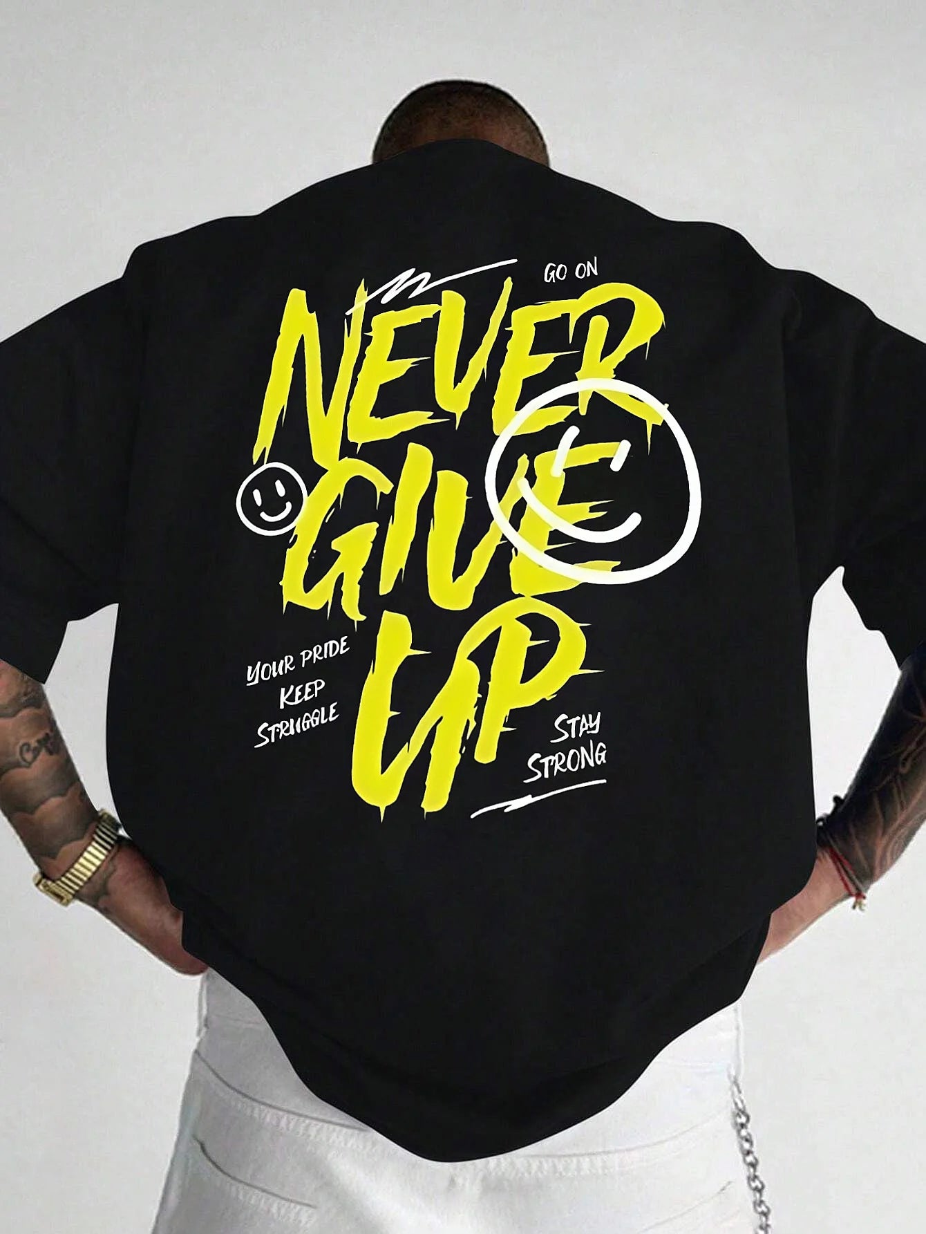 Urban Letter Print Loose Street Tee