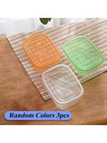 Stackable & Reusable Transparent Rectangular Food Storage Containers with Lids - Microwave, Refrigerator, and Freezer Safe