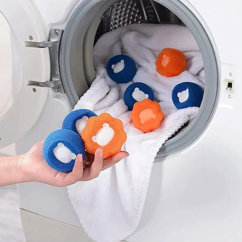 Jo 1-5pcs Pet Hair Remover Reusable Ball Laundry Washing Machine Filter Wool Sticker Cat Hair Remover Pet Fur Lint Catcher Home