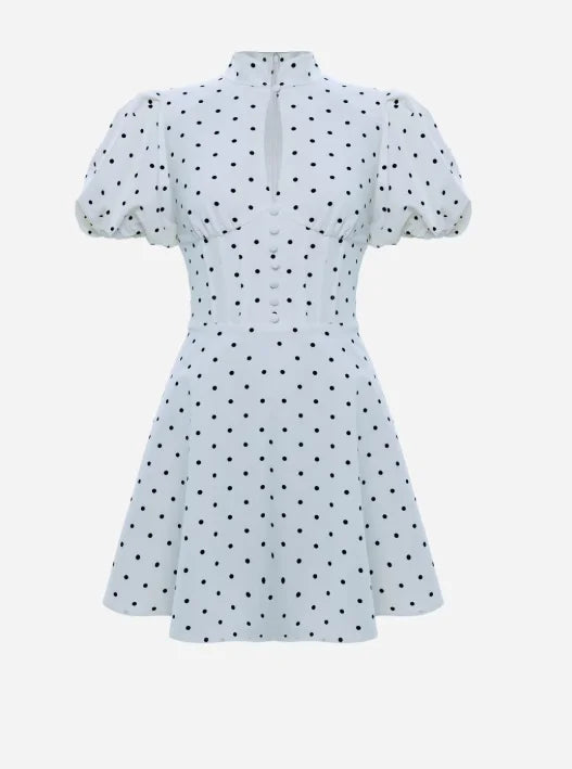 Jo Midnight Polka Dot A-Line Party Dress