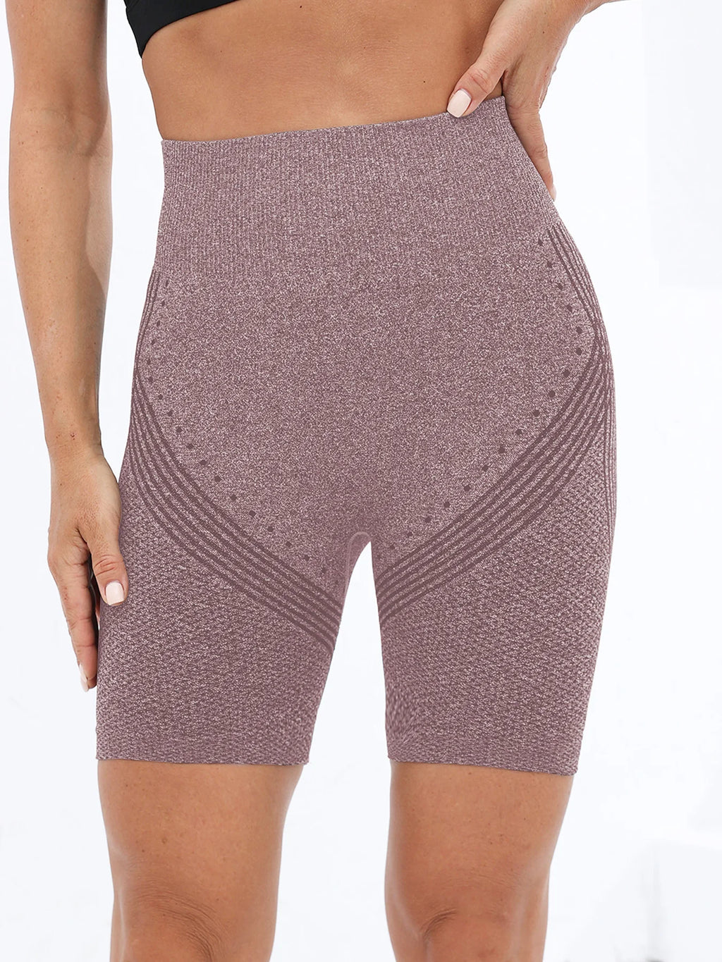 New Women's Fitness Shorts Seamless Fitness Sports Yoga High Waisted Shorts
