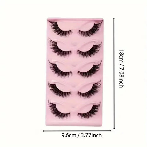 Jo 5-Pair Cat-Eye Lash Collection
