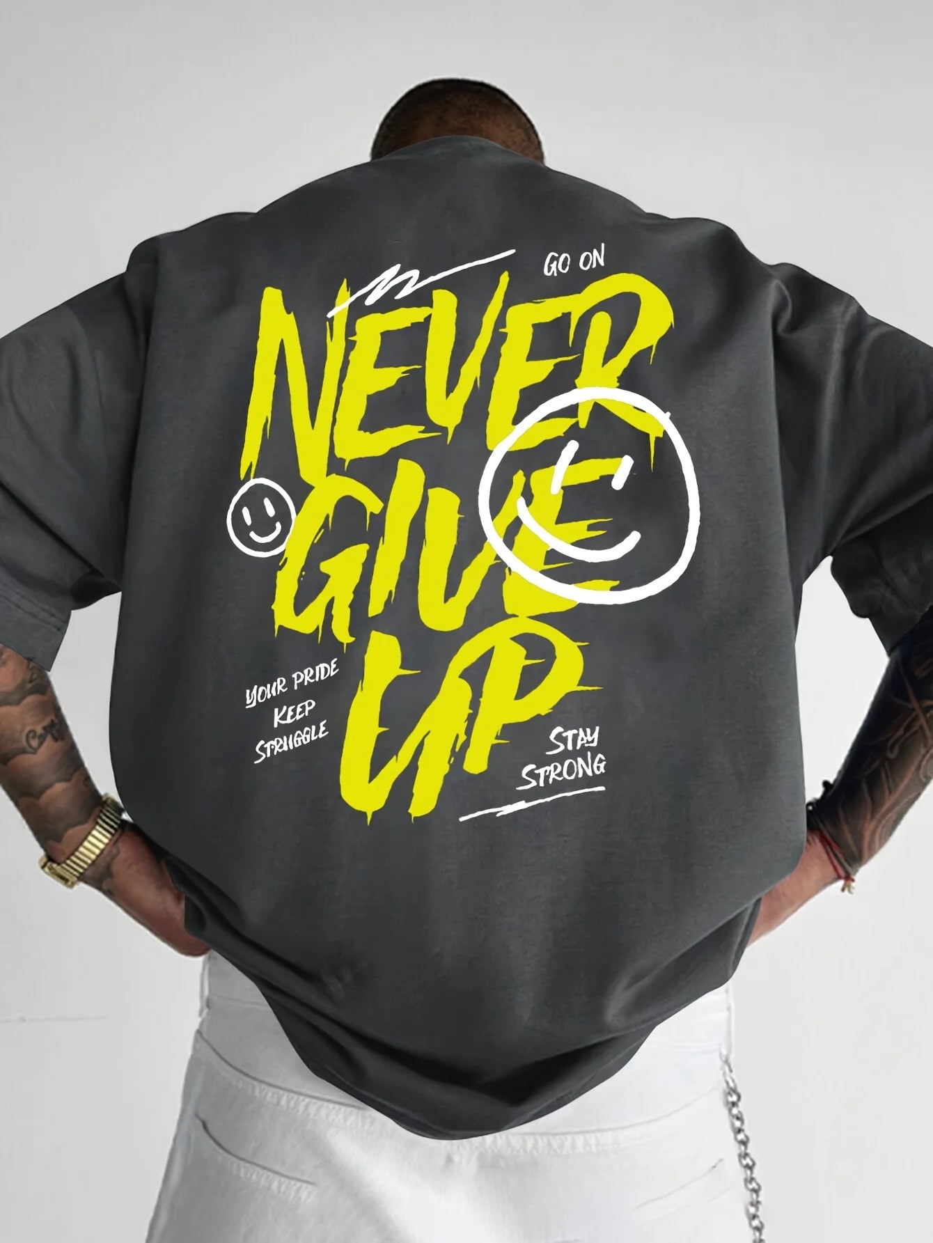 Urban Letter Print Loose Street Tee