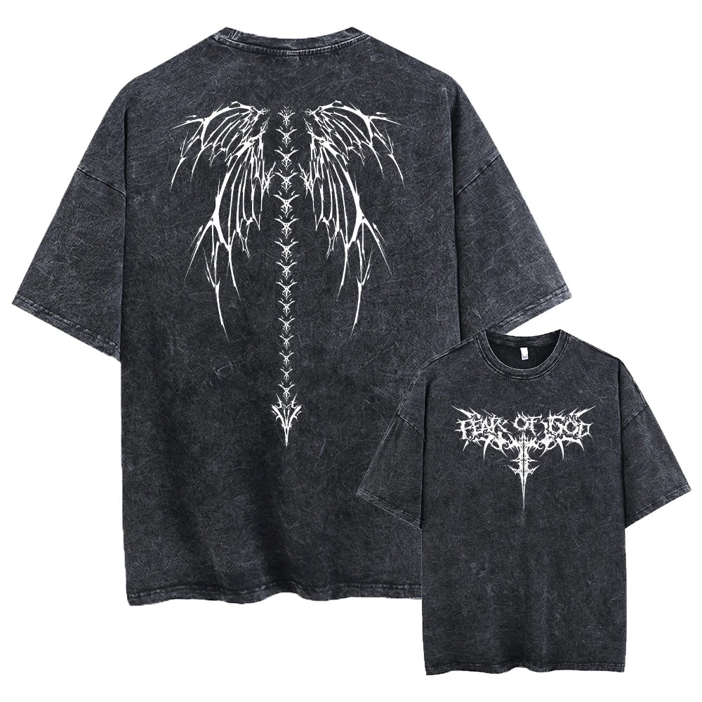 Jo Workout Acid Wash Oversized Jersey