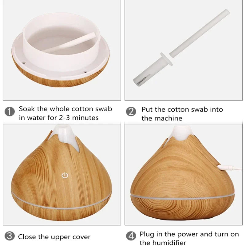 Jo LumaWood 7-Color Ultrasonic Mist Station