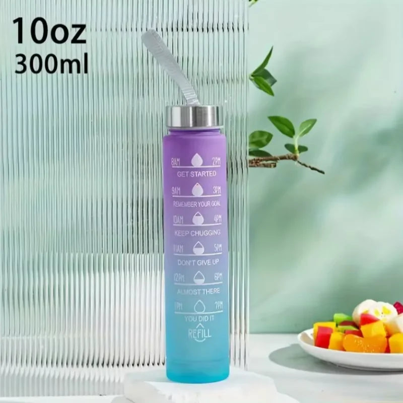 300ml/750ml/2L Water Bottle Motivational Sport Water Bottle Leakproof Bottles Drinking Outdoor Travel Gym Fitness Jugs