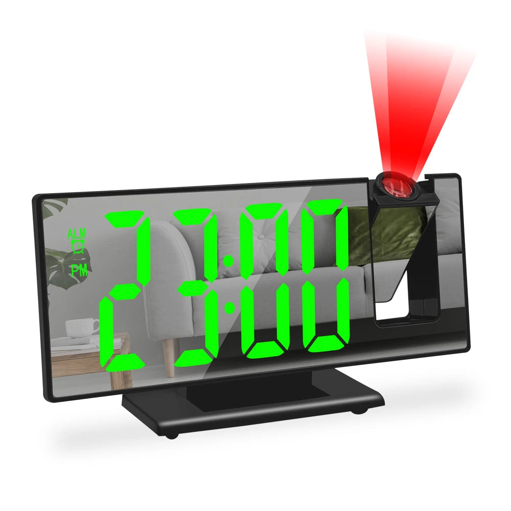 The Modern 180° Time & Temp Projector