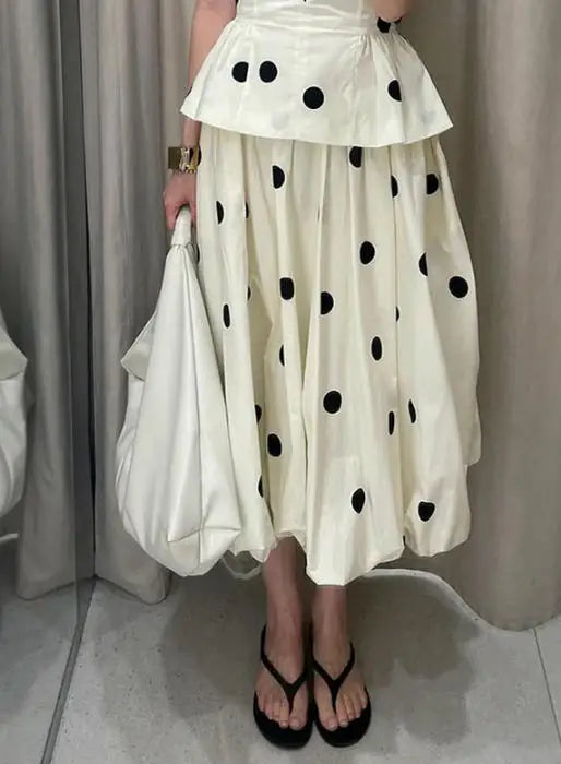 Jo Midnight Polka Dot A-Line Party Dress
