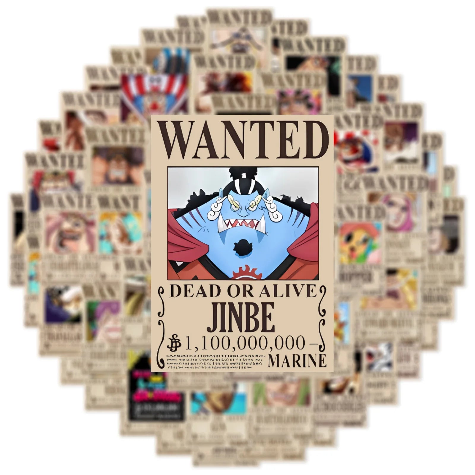 Jo Premium One Piece Wanted Sticker Gallery