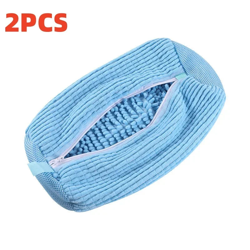 Jo Durable 360° Mesh Shoe Laundry Bag for Sneakers gray color