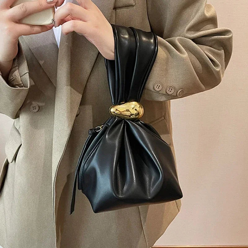 Jo Signature Pleated Bucket Pouch