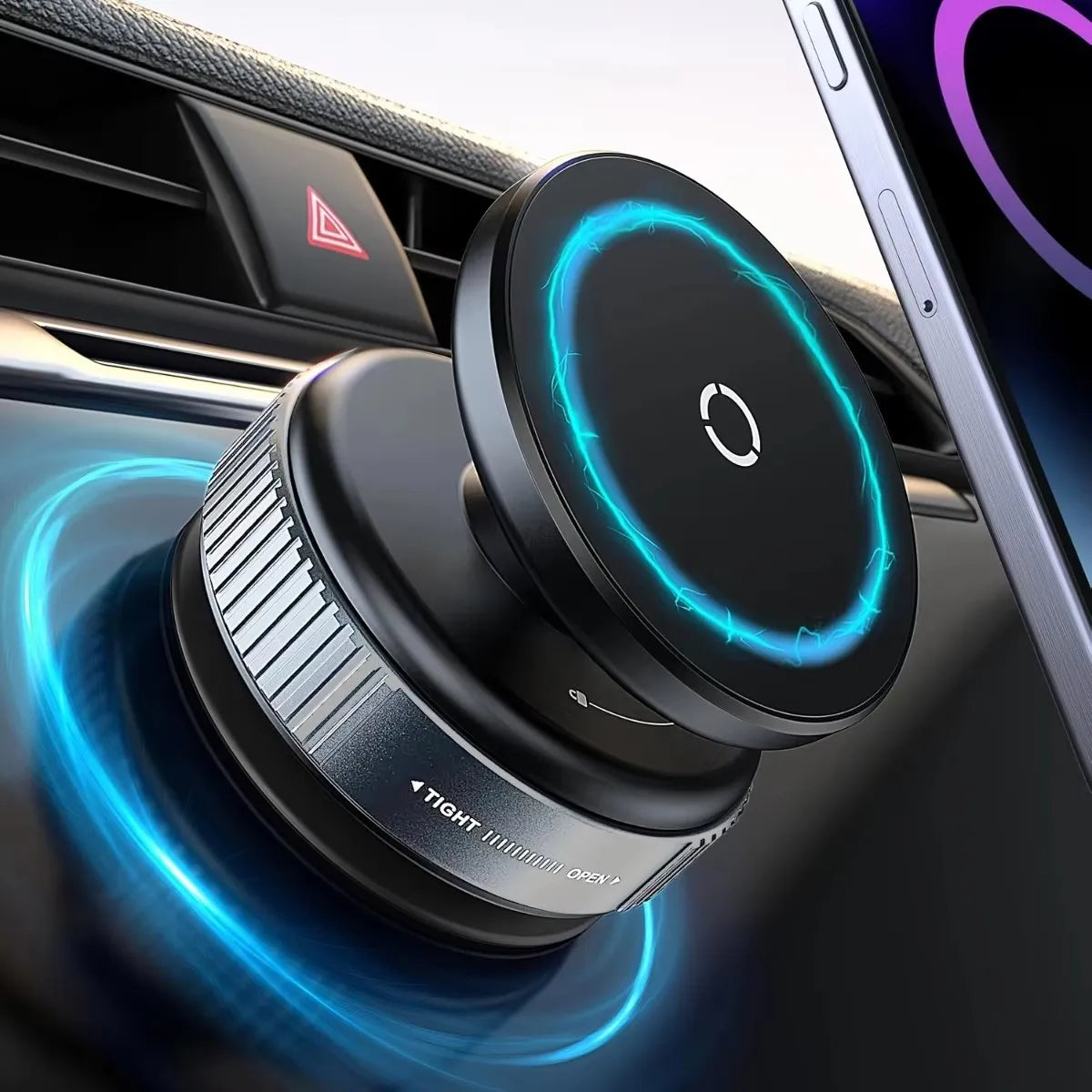 Round Folding Magnetic Car Holder 360 Degree Rotatable