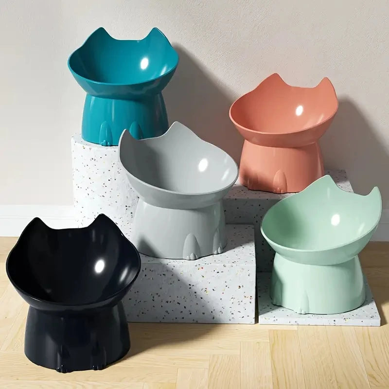 Jo Refined Neck-Support Cat Bowl