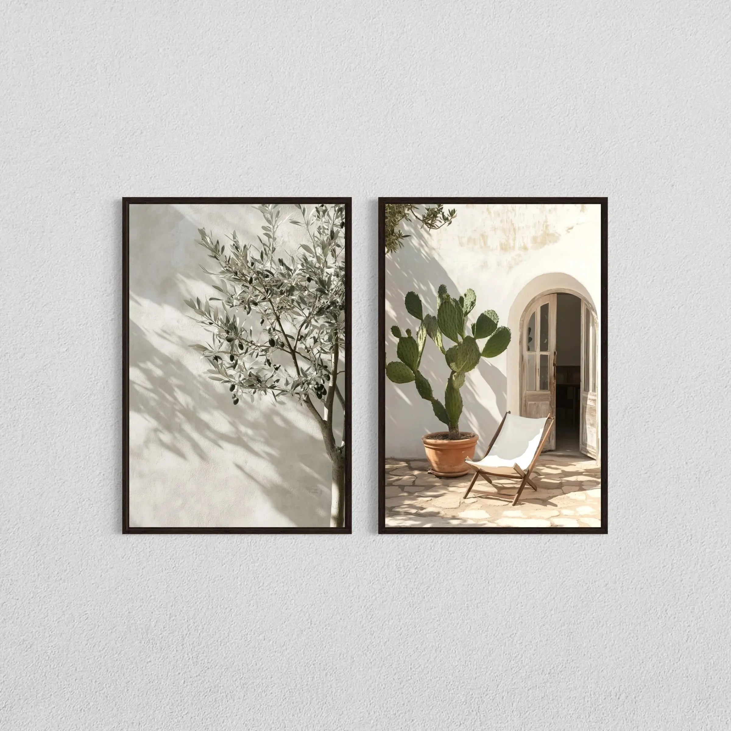 Jo Serene Olive Shadow Canvas Set
