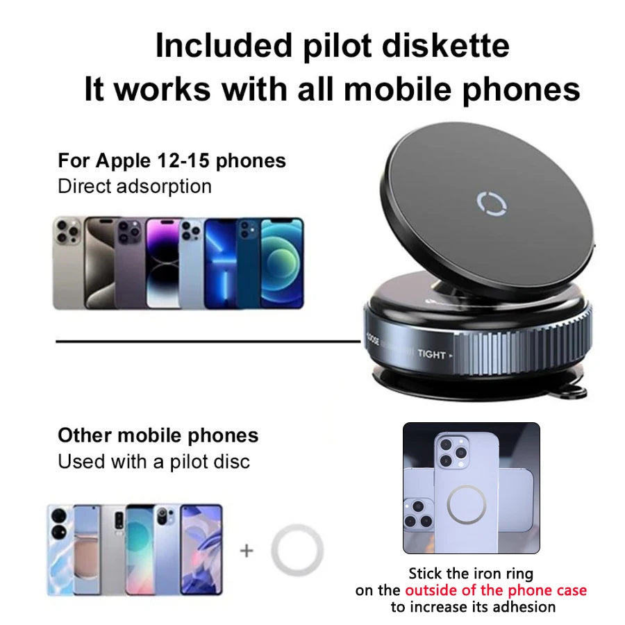 Magsafe Magnetic Vacuum Car Phone Holder,